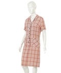 THE JEFFERSONS - Florence Johnson (Marla Gibbs) 1970's Plaid Cotton Day Dress