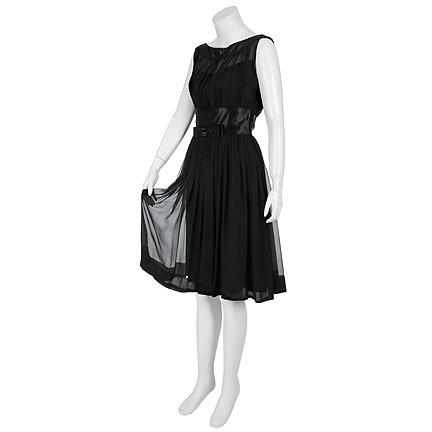 LIZ AND DICK - Elizabeth Liz Taylor (Lindsay Lohan) Black 1960's Cocktail Dress