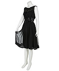 LIZ AND DICK - Elizabeth Liz Taylor (Lindsay Lohan) Black 1960's Cocktail Dress