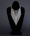 AMERICAN HORROR STORY: HOTEL - The Countess (Lady Gaga) Multi Tier Rhinestone Necklace