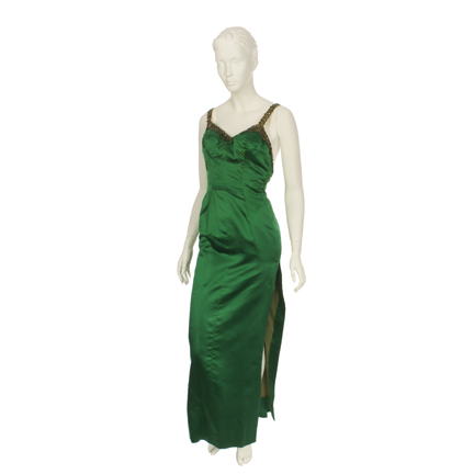 LAVERNE AND SHIRLEY - Shirley Feeney (Cindy Williams) Green Silk Dress