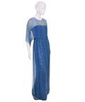 THE JEFFERSONS - Louise Jefferson (Isabel Sanford) Royal Blue Chiffon Gown