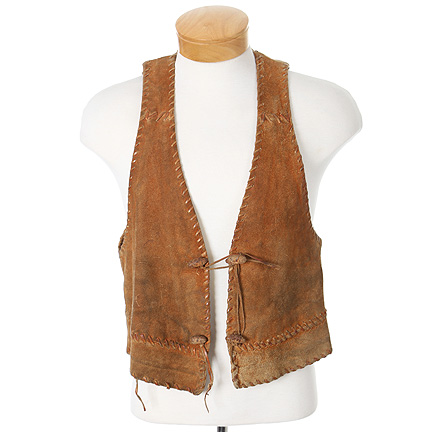 GERONIMO - Geronimo (Chuck Conners) Tan Leather Vest