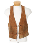 GERONIMO - Geronimo (Chuck Conners) Tan Leather Vest