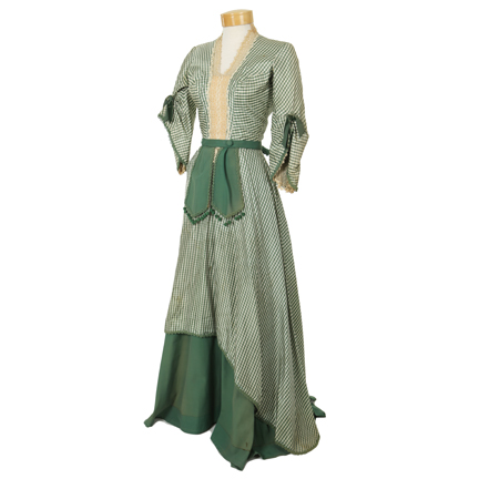 THE LAWLESS BREED - Rosie McCoy (Julie Adams) Green Check Period Dress